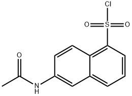 6-(乙酰氨基)-1 -氯磺酸萘 结构式