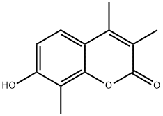 7-羟基-3,4,8-三甲基香豆素 结构式