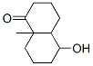 1(2H)-Naphthalenone, octahydro-5-hydroxy-8a-methyl- 结构式