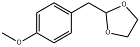 2-(4-甲氧基苄基)-1,3-二氧戊环 结构式