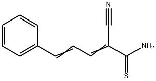 亚肉桂基氰基硫乙酰氨 结构式
