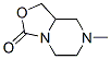 3H-Oxazolo[3,4-a]pyrazin-3-one,hexahydro-7-methyl-(7CI) 结构式