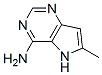 5H-Pyrrolo[3,2-d]pyrimidine, 4-amino-6-methyl- (7CI) 结构式