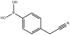 4-氰甲基苯硼酸 结构式