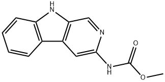 3-(methoxycarbonyl)amino-beta-carboline 结构式