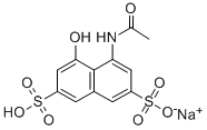 1-ACETAMIDO-8-HYDROXY-3,6-NAPHTHALENEDISULFONIC ACID MONOSODIUM SALT 结构式