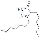 5-heptyl-4-hexyl-2,4-dihydro-3H-pyrazol-3-one 结构式