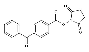 4-苯甲酰苯甲酸-N-琥珀酰亚胺酯 结构式