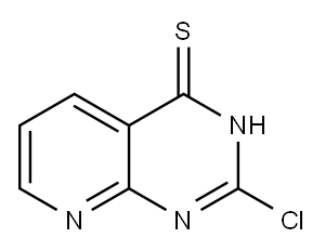 2-氯吡啶并[2,3-D]嘧啶-4(1H)-硫酮 结构式