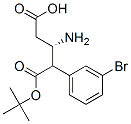 N-叔丁氧羰基-3-氨基-4-(3-溴苯基)丁酸 结构式