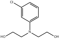 3-氯-N,N-二(2-羟基乙基)苯胺 结构式