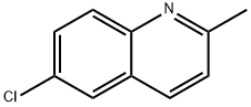6-氯-2-甲基喹啉 结构式