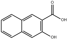 3-羟基-2-萘甲酸 结构式