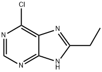 6-CHLORO-8-ETHYL-9H-PURINE 结构式