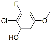 Phenol,  2-chloro-3-fluoro-5-methoxy- 结构式