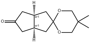 (3AR,6AS)-5',5'-二甲基四氢-1H-螺[戊烯-2,2'-[1,3]二噁烷]-5(3H)-酮 结构式