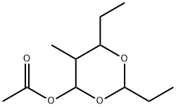 m-Dioxan-4-ol, 2,6-diethyl-5-methyl-, acetate 结构式