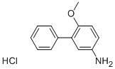 3-苯基-4-甲氧基苯胺盐酸盐 结构式