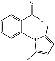 2-(2,5-二甲基-1H-吡咯基)苯甲酸 结构式