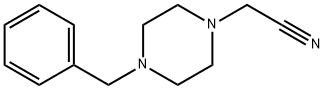 1-氰甲基-4-苯甲基哌嗪 结构式