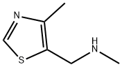 N-甲基-1-(4-甲基-1,3-噻唑-5-基)甲胺二盐酸盐 结构式