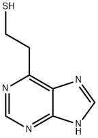 9H-Purine-6-ethanethiol 结构式