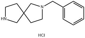 2-苄基-2,7-二氮杂-螺[4.4]壬烷盐酸盐 结构式