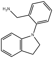 [2-(2,3-dihydro-1H-indol-1-yl)phenyl]methanamine 结构式