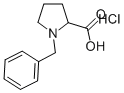 1-BENZYL-PYRROLIDINE-2-CARBOXYLIC ACID HYDROCHLORIDE 结构式