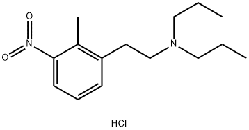 N-[2-(2-甲基-3-硝基苯基)-乙基]-N-丙基丙烷-1-胺盐酸盐 结构式