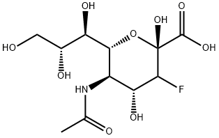 N-乙酰基-3-氟 - 神经氨酸 结构式