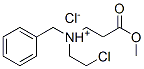 benzyl-(2-chloroethyl)-(2-methoxycarbonylethyl)azanium chloride 结构式