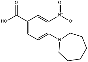 3-NITRO-4-(HEXAMETHYLENEIMIN-1-YL)BENZOIC ACID 结构式