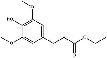 3-(4-羟基-3,5-二甲氧基苯基)丙酸乙酯 结构式