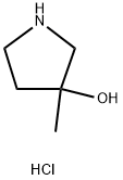 3-羟基-3-甲基吡咯烷盐酸盐 结构式