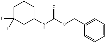 N-BOC-3,3-二氟环己胺 结构式