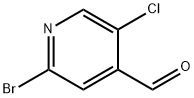 2-溴-5-氯吡啶-4-甲醛 结构式