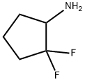 2,2-DIFLUOROCYCLOPENTAN-1-AMINE 结构式