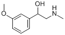 1-(3-甲氧基苯基)-2-(甲基氨)乙醇 结构式