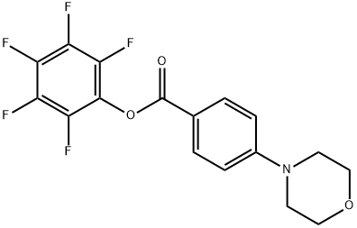 五氟苯基4-吗啉-4-基苯甲酸酯 结构式