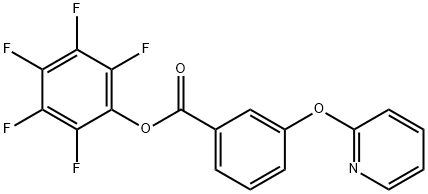 Pentafluorophenyl 3-(pyrid-2-yloxy)benzoate 结构式