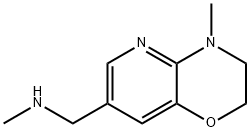 7-[(Methylamino)methyl]-4-methyl-3,4-dihydro-2H-pyrido[3,2-b][1,4]oxazine 结构式