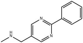 N-METHYL-(2-PHENYLPYRIMIDIN-5-YL)METHYLAMINE 结构式