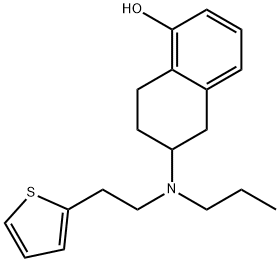 5,6,7,8-四氢-6- [丙基[2-（2-噻吩基）乙基]氨基]-1-萘酚 结构式
