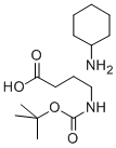 BOC-4-AMINOBUTYRIC ACID CHA SALT 结构式