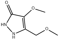 3H-Pyrazol-3-one,  1,2-dihydro-4-methoxy-5-(methoxymethyl)- 结构式