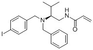 N-((S)-2-(N-(4-IODOBENZYL)-N-BENZYLAMINO)-3-METHYLBUTYL)ACRYLAMIDE 结构式