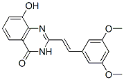 4(3H)-Quinazolinone,  2-[(1E)-2-(3,5-dimethoxyphenyl)ethenyl]-8-hydroxy- 结构式