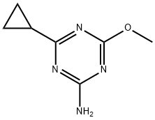 4-环丙基-6-甲氧基-1,3,5-三嗪-2-胺 结构式