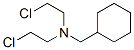 2-chloro-N-(2-chloroethyl)-N-(cyclohexylmethyl)ethanamine 结构式